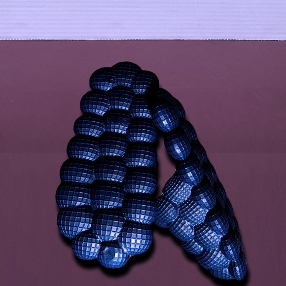 Navy Blue Light Massage Bubble Slides - Picture 2 of 3